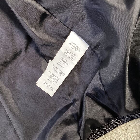 GAP Quilted Barn Jacket Black Hooded Snap Button Pockets Women's - Picture 4 of 5